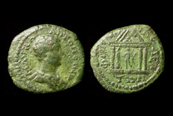 Thrace, Philippopolis, Caracalla, Temple reverse